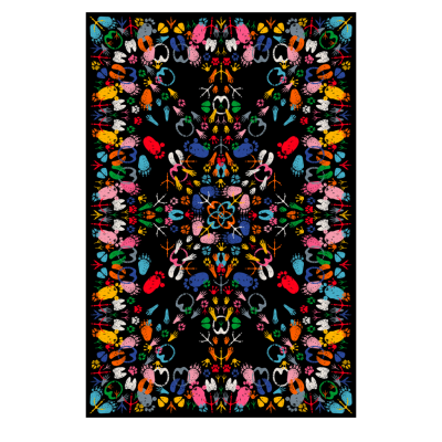 Carpet Let's dance Animal Traces Dark Rectangular 746213