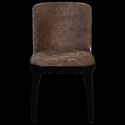 Стул, отделка черный матовый лак, ткань Chenille AB 08 NW 501045