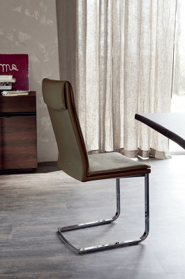 Обеденный стул Cattelan italia Liz 540 279 180 008 - ecopelle MOKA 196418