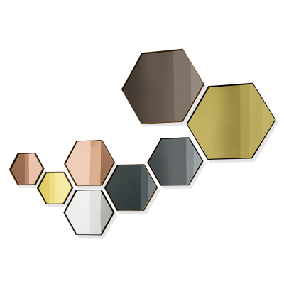 Настенное зеркало Visual Hexagonal 802548