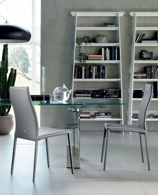 Обеденный стул Cattelan italia Maya Flex 540 281 080 024 - ecopelle NERO 982215
