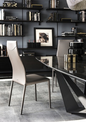 Обеденный стул Cattelan italia Norma 540 240 090 001 - ecopelle BIANCO 596428