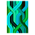 Carpet Wave Green Rectangular 351368