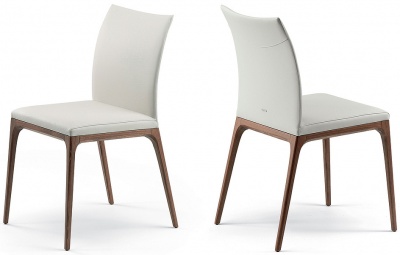 Обеденный стул Cattelan italia Arcadia 540265070001 - ecopelle BIANCO 313301