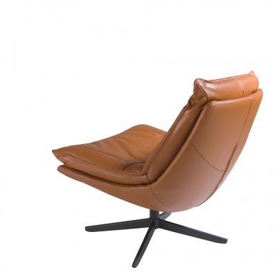 Вращающееся кресло 5096/A8036 с обивкой из кожи 909761