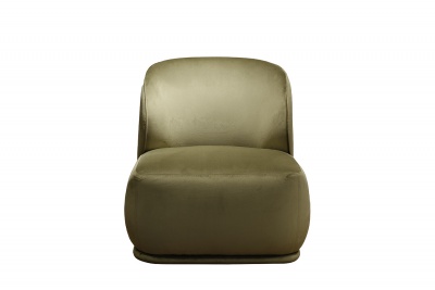 Кресло Capri Basic велюровое оливковое 531902