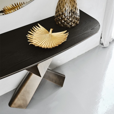 Консоль Cattelan italia Terminal Wood - C 580100083013 - Brushed Bronze / elm 185639