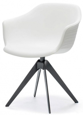 Обеденный стул Cattelan italia Isabel 540 280 380 024 - ecopelle NERO 316802