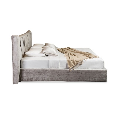 Кровать с решеткой Dominga, отделка ткань Velour VS 2 кат 2 304407