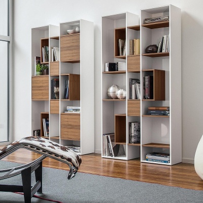 Стеллаж Tonin Casa 7243 - matt white , canaletto 558781