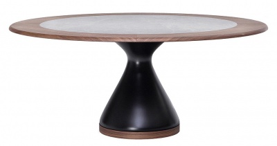 Обеденный стол Tonin Casa 8095FS_ceramic - matt dark brown base 568420