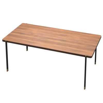Обеденный стол, отделка шпон ореха F, черный матовый лак 987306