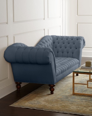Диван "Рекамье" navy linen 354594