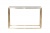 Консоль искусственный белый мрамор Pearl White/матовое золото 169409 Консоль искусственный белый мрамор Pearl White/матовое золото 169409