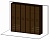 Шкаф Pianca Milano 8188 + 211450 - mel.Rovere borgogna 416764