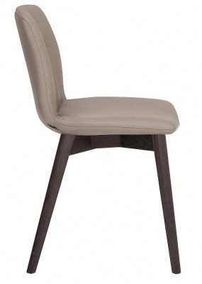 Обеденный стул Tonin Casa 7345_wood - dark oak , ecopelle tortora 150785
