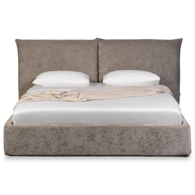 Кровать с решеткой Leonor, отделка ткань Chenille AB 4 кат 3 682758