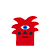 Vase Oggian Red Palm 461579
