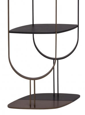 Стеллаж Tonin Casa Sand 6474 - stone bronze / black 584105