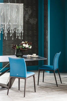 Обеденный стул Cattelan italia Arcadia 540265070001 - ecopelle BIANCO 313301