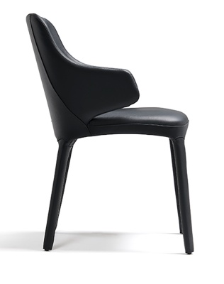 Обеденный стул Cattelan italia - soft leather 973 nero 275230