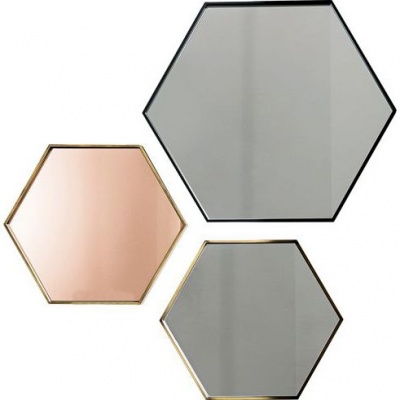 Настенное зеркало Visual Hexagonal 802548
