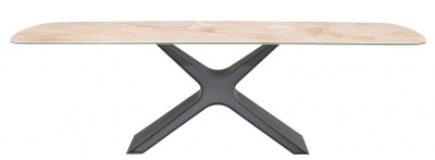 Обеденный стол Tonin Casa 8099FS_ceramic - carbon grey base , onyx 769788