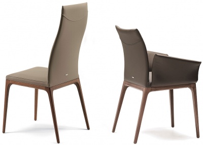 Обеденный стул Cattelan italia Arcadia 540265170003 - ecopelle PANNA 945167
