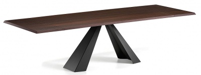 Обеденный стол Cattelan italia Wood drive - топ RB burned oak 521185