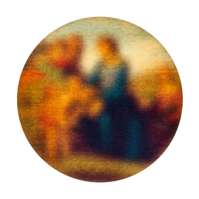 Carpet Blur Round 330125