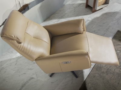 Вращающееся кресло Double Relax/ 5086 с кожаной обивкой 489504