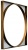 Зеркало Sovet Italia Visual Geometric P5376 - металл ottone 597913