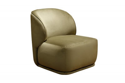 Кресло Capri Basic велюровое оливковое 531902