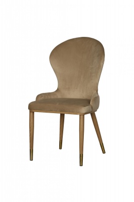 Стул обеденный Констанция TW-1163-1, бежевый/орех 336748