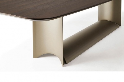 Обеденный стол Cattelan italia Dragon Dragon Wood B - топ с закругленными 269605