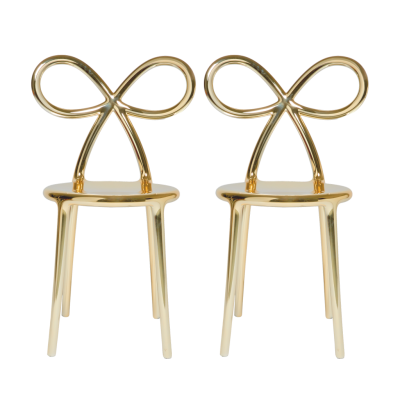 Ribbon Chair Metal Finish - Set of 2 pieces 369315