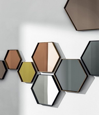 Настенное зеркало Visual Hexagonal 802548
