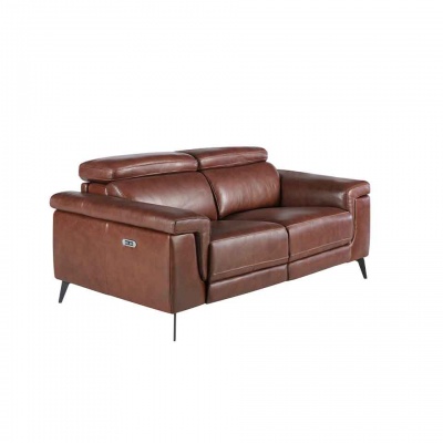 Диван 2-х местный 5319-2P-M1595 /6116 с реклайнером коричневый 978475