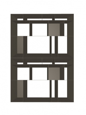 Стеллаж Cattelan italia Latitude + Zavorra Optional 100 - bronze GFM18 230612