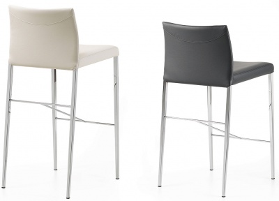 Обеденный стул Cattelan italia Anna Stool 540408080024 - ecopelle NERO 669849