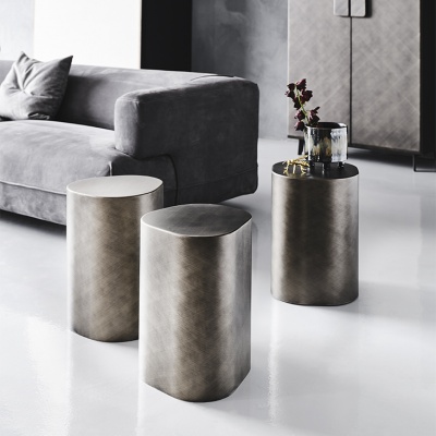 Журнальный столик Cattelan italia Pancho 3 - brushed bronze 624484