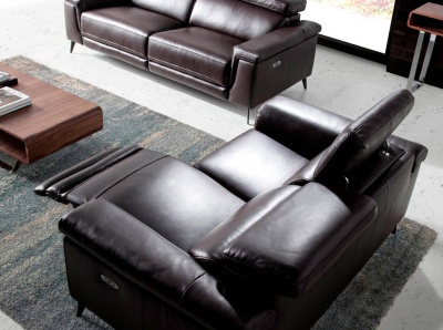 Диван 5319-3P /6051 3-х местный с реклайнером цвет CHOCOLATE 874510