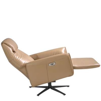 Вращающееся кресло Double Relax/ 5086 с кожаной обивкой 489504