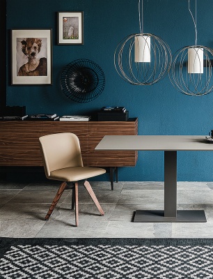 Обеденный стул Cattelan italia Mulan 540258050083 - ecopelle ARGILLA 306787