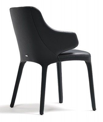 Обеденный стул Cattelan italia - soft leather 973 nero 275230