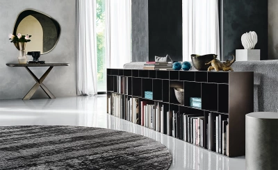 Стеллаж Cattelan italia Latitude 640120080000 - GFM11 goffrato titanio 299953