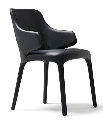 Обеденный стул Cattelan italia - soft leather 973 nero 275230