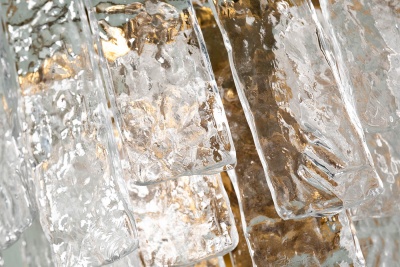 Бра Ice рифленое стекло/латунь 809566