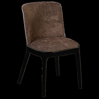 Стул, отделка черный матовый лак, ткань Chenille AB 08 NW 501045