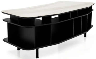 Письменный стол Cattelan italia Wall Street 700114080031 - Goffrato nero GF73 / ceramic 616565